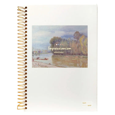 D5347-1 Kalpa 5 Subject Spiral Notebook Impressionists River